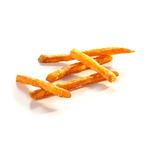 3/8" Sweet Potato Fries Straight Cut, Extra Crispy