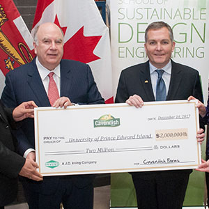 UPEI School of Sustainable Design Engineering receives $2M from  Cavendish Farms to support sustainable farming solutions